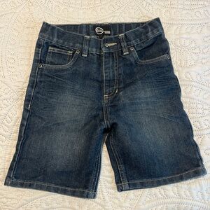 Dark Blue Denim Shorts